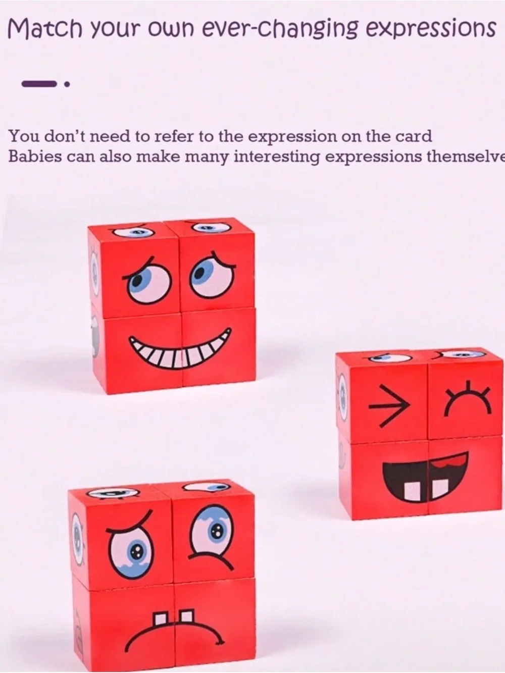 Expression Puzzle Building Block Game (Ages 3+)